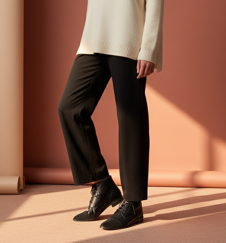 NORMA Snake Black con modelo - Vista tres cuartos mejorada