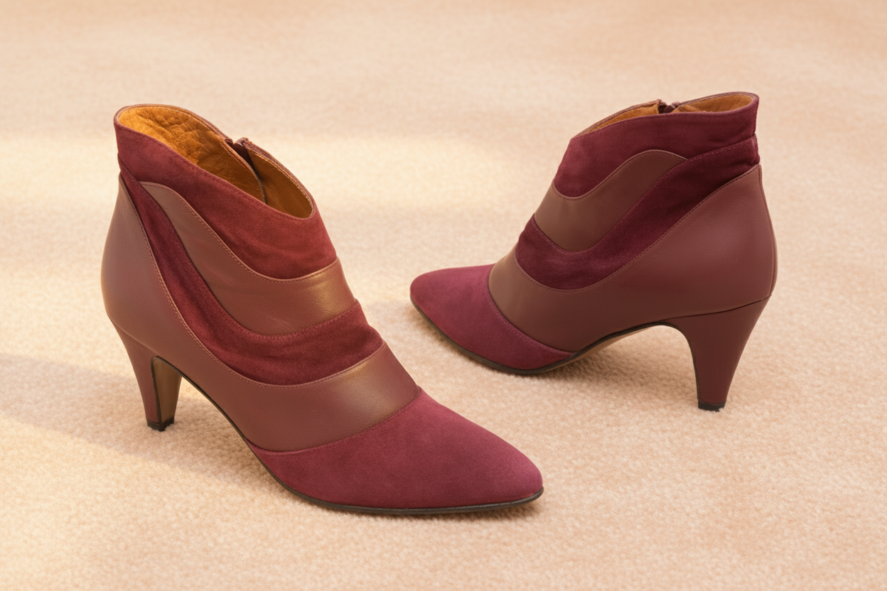 OLYMPIA Burgundy Packshot - Con fondo cálido