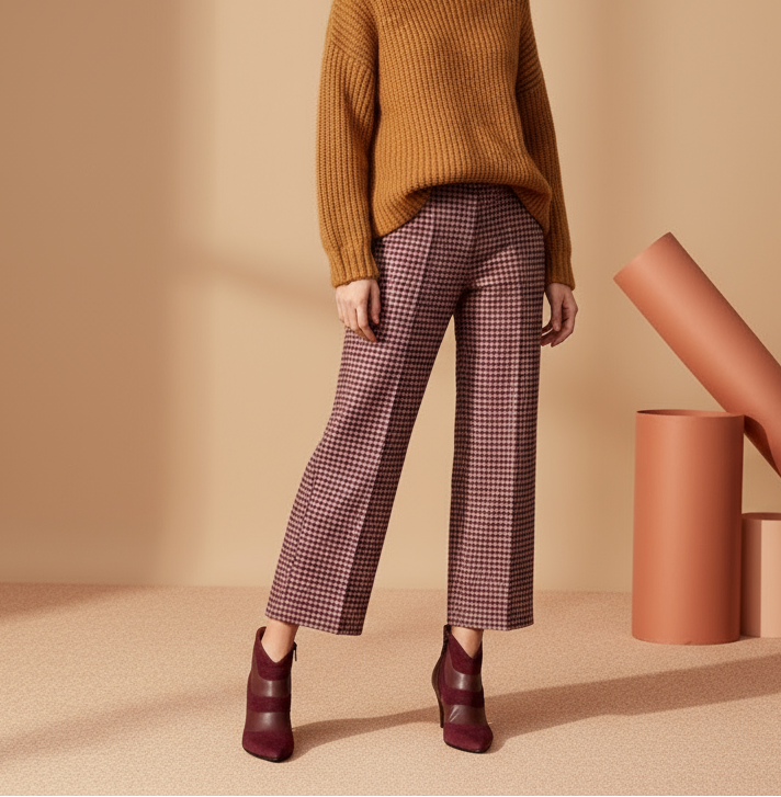 OLYMPIA Burgundy - Vista frontal mismo outfit