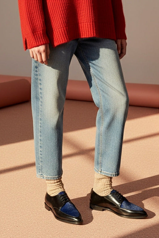 PATTY Pony Blue Derby Shoe