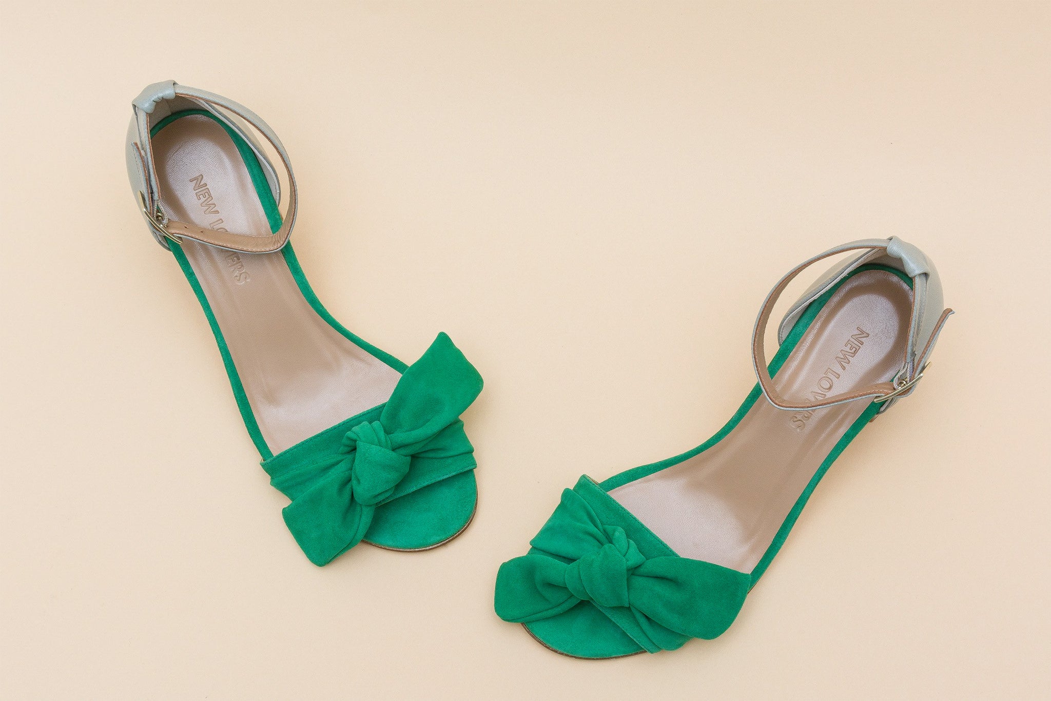 LUNA Green Bow Sandal