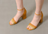 ANTEA Hand Braided Tan & Gold Sandals