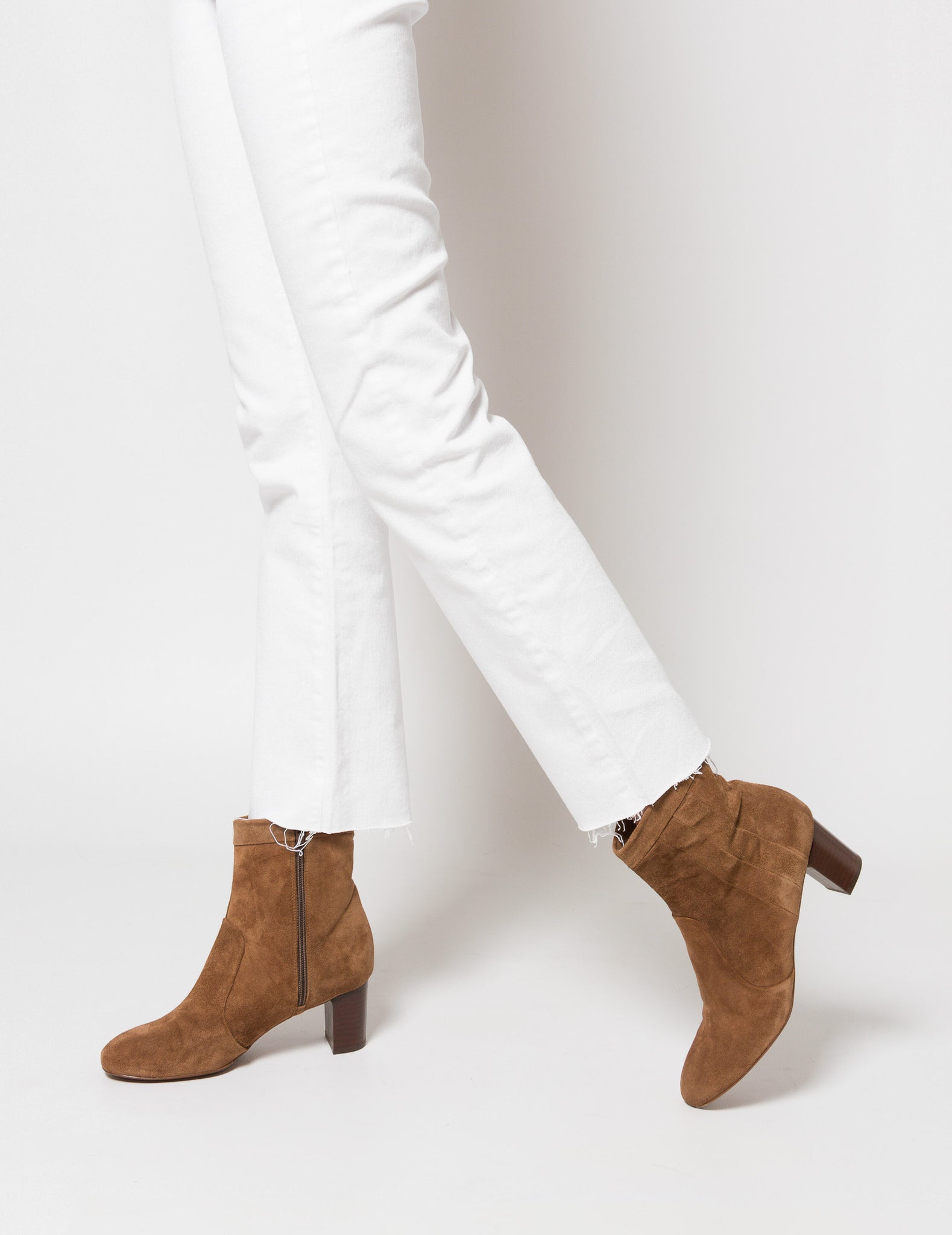 DAGMAR Velour Sand Bootie