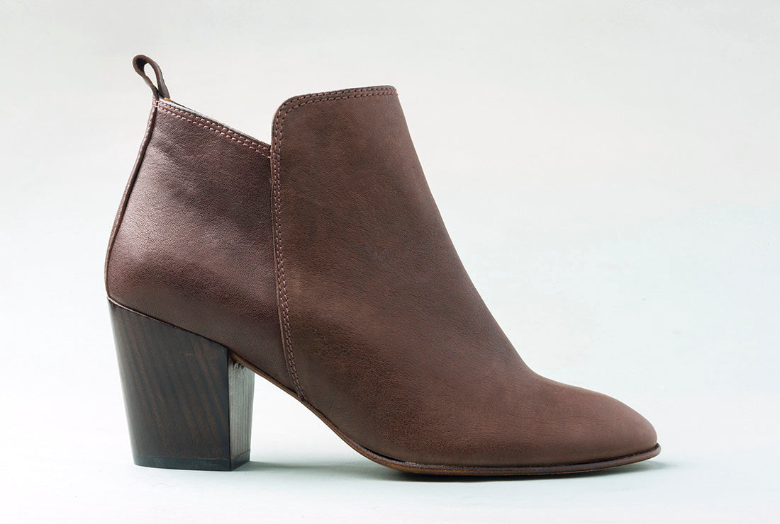 EWANS Chocolate High Heel Boot