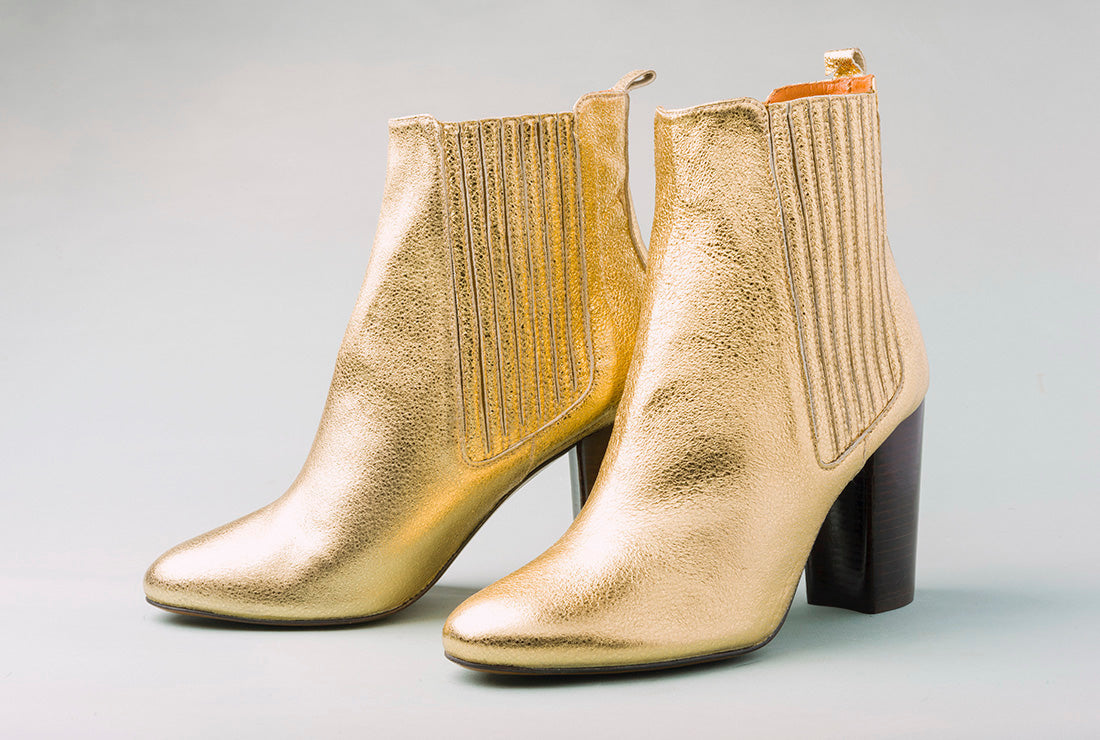 HOPE Golden High Heel Chelsea Boot