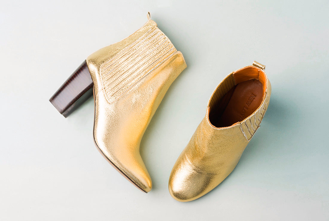 HOPE Golden High Heel Chelsea Boot