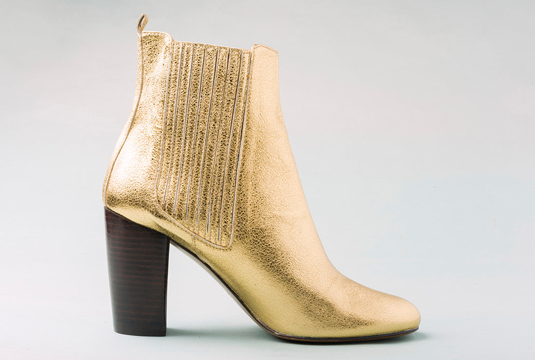 HOPE Golden High Heel Chelsea Boot