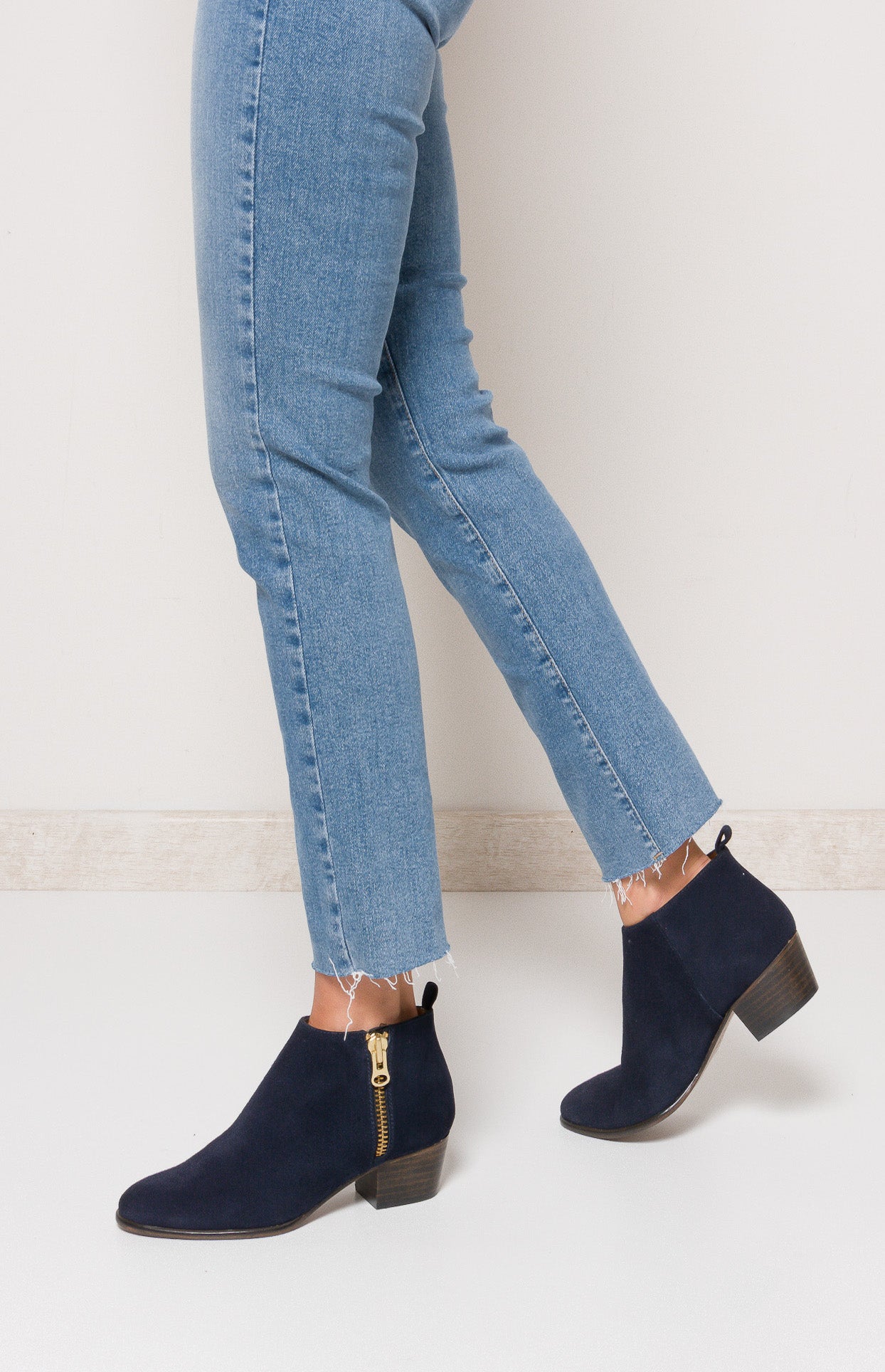 Luke Marino Metallic Side Zipper Bootie