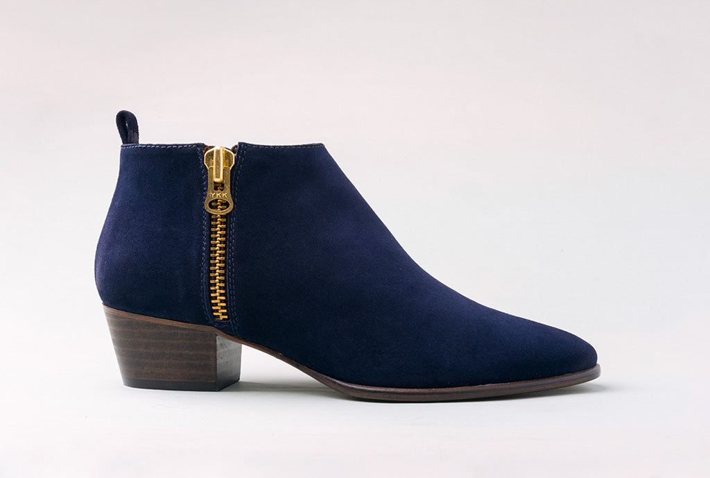 Luke Marino Metallic Side Zipper Bootie