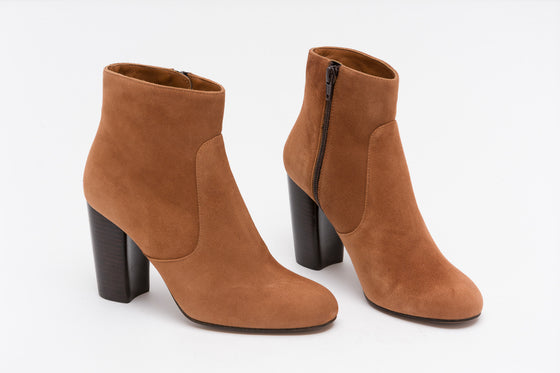 MARTELL Suede Ocre High Heel Boots