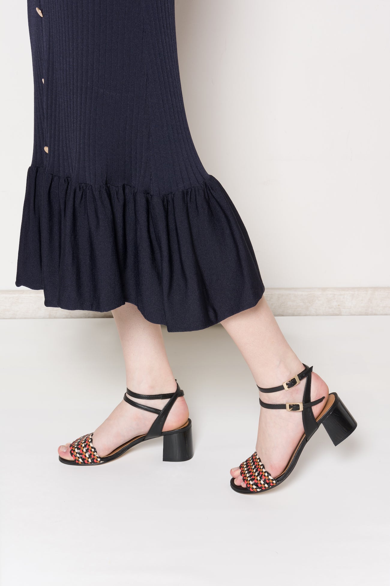 MAY Multicolor Woven Sandal