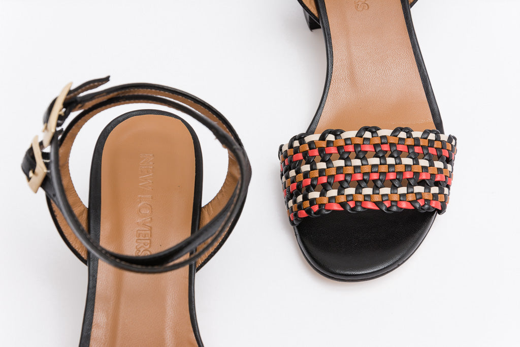 MAY Multicolor Woven Sandal