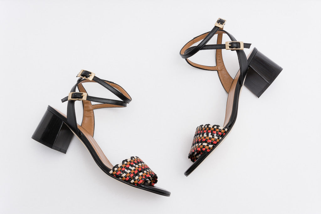 MAY Multicolor Woven Sandal