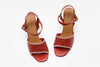 NETLA Red Woven Sandal