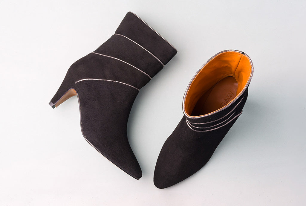 NOAH Suede Black Pixie Boot