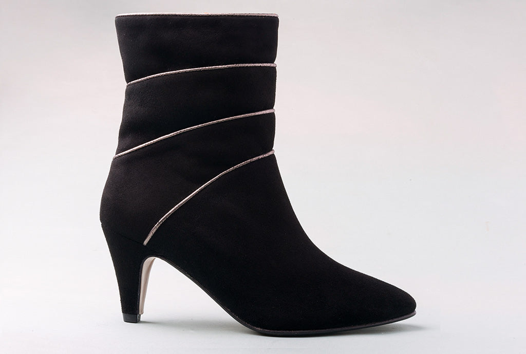 NOAH Suede Black Pixie Boot