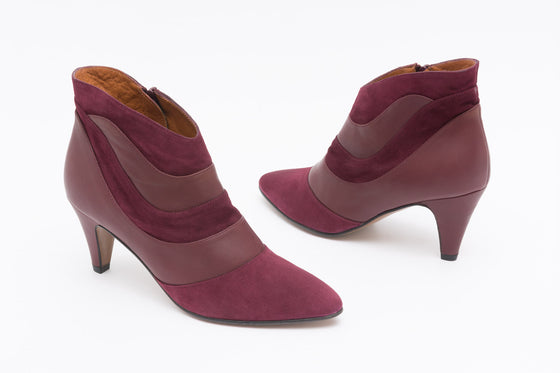 OLYMPIA Burgundy Ankle Boot