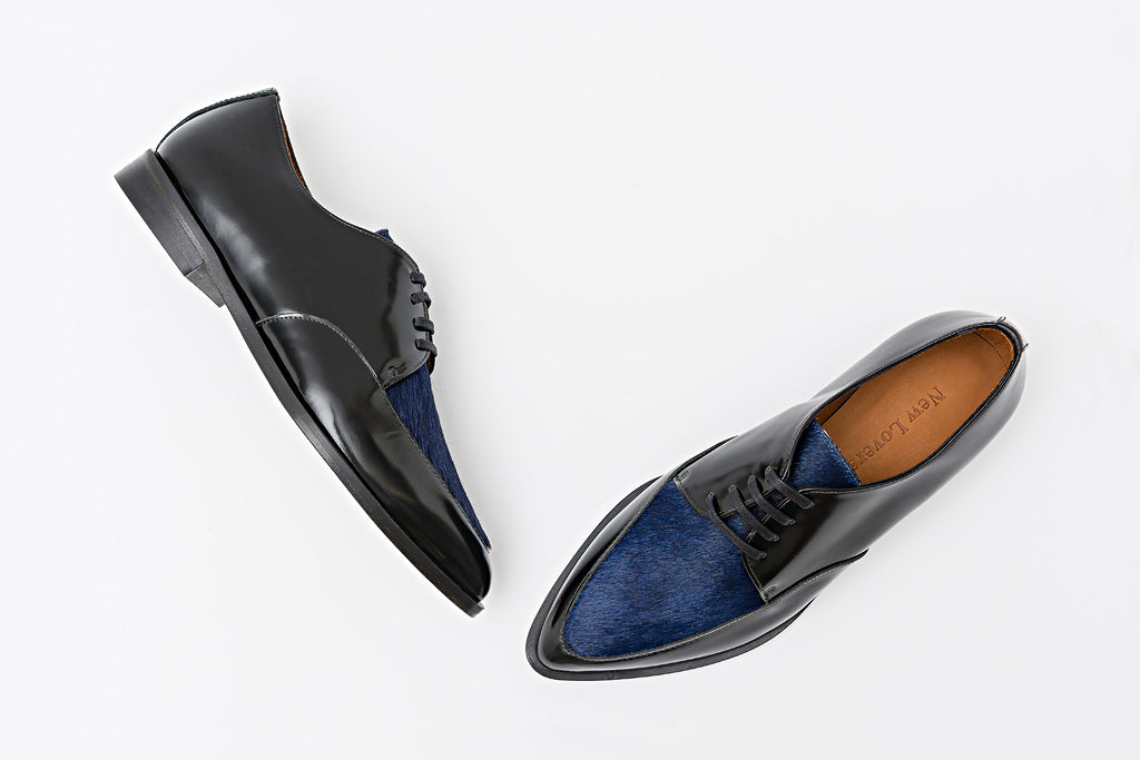 PATTY Pony Blue Derby Shoe