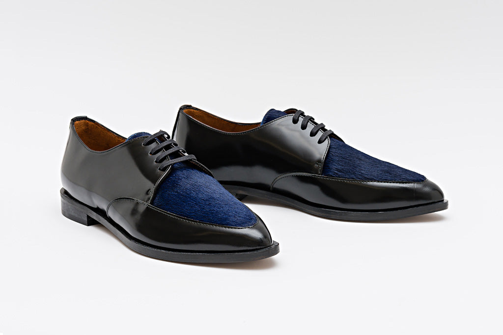 PATTY Pony Blue Derby Shoe