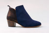 WALLACE Velour Navy Ankle Boot