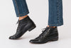NORMA Black Leather Lace Up Boot