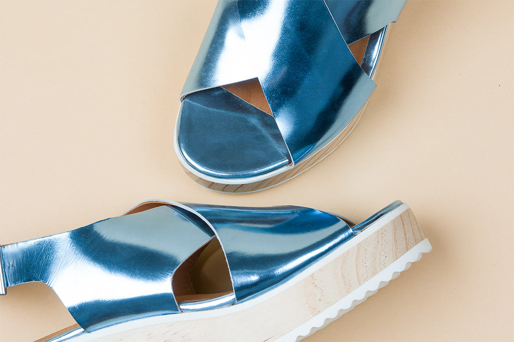 SIBILA Metallic Blue Platform