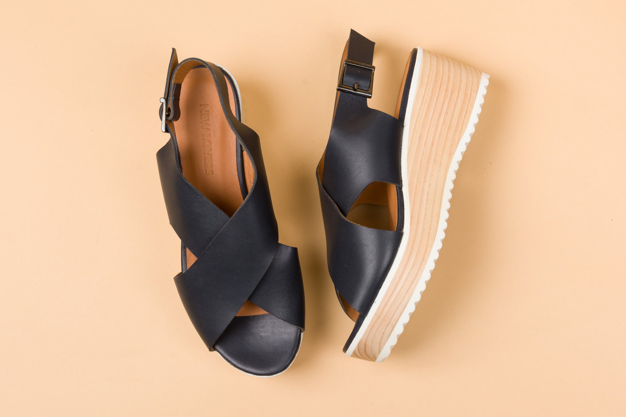 Sibila Vaquetta Blue Wooden Wedge