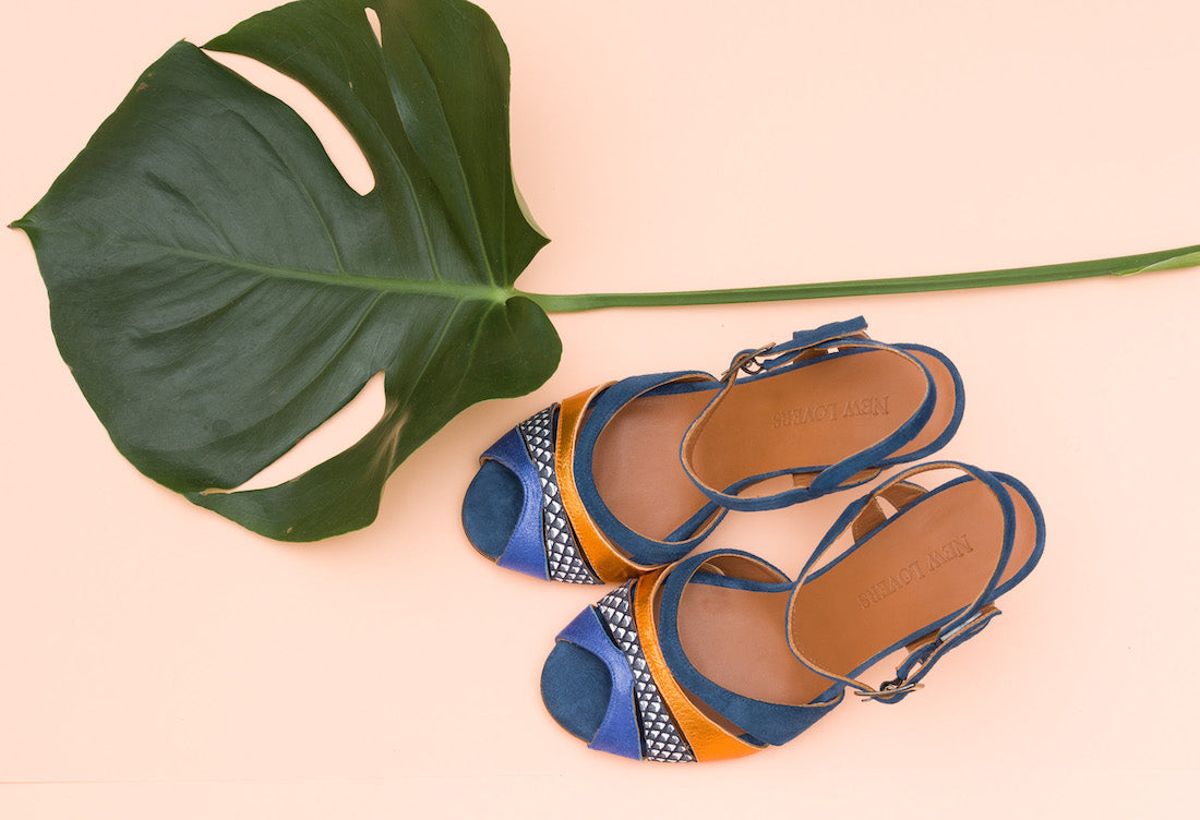 Tulsa Multi Navy Sandal